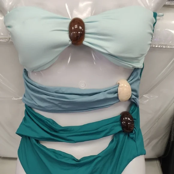 Zara Teal Swimsuit - Picture 5 of 9